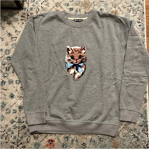 NWT Kitschy Kitty Embroidered Sweatshirt Size Small - Picture 6 of 15